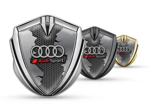 Audi Silicone Emblema Badge Durevole Tocco Premium